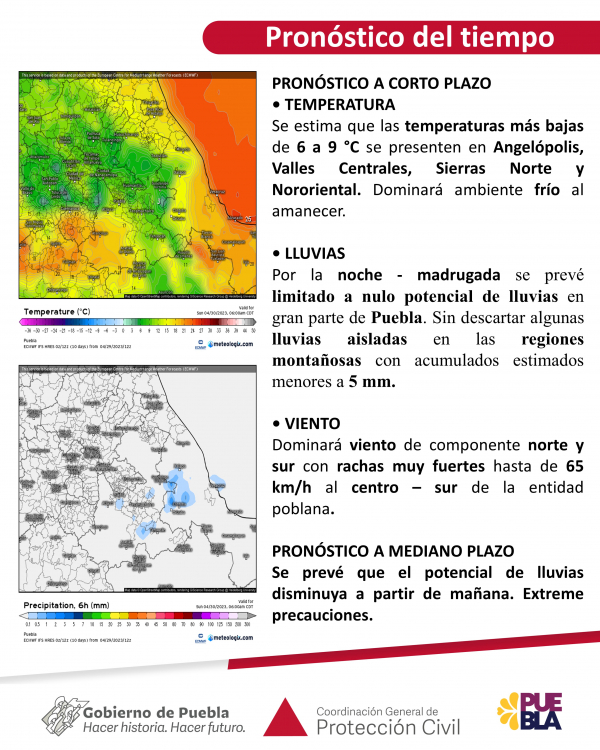 Boletín Meteorológico 29 de Abril de 2023-18 horas